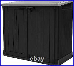 Keter Store It Out Midi 880L Outdoor Plastic Garden Storage Shed Box Wheelie Bin