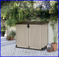 Keter Store-It-Out Midi Beige Plastic Outdoor Garden Storage Shed FREE P&P