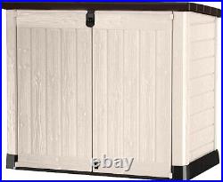 Keter Store It Out Pro Outdoor Storage Shed, 145.5 x 82 x 123cm Beige/Brown