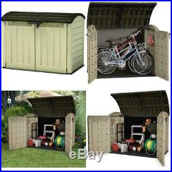Keter Store-It Out Ultra Outdoor Garden Storage Shed Beige and Brown