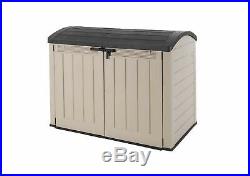 Keter Store-It Out Ultra Outdoor Garden Storage Shed Beige and Brown