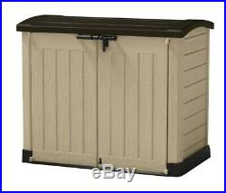Keter Store-It Out Ultra Outdoor Plastic Garden Storage Bike Shed Beige 1200L