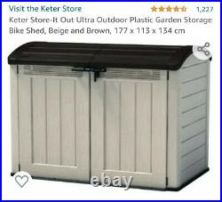 Keter Store-It Out Ultra Outdoor Plastic Garden Storage Shed (collection only)