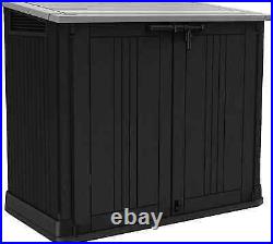 Keter Store Out NOVA Garden Storage Box Outdoor Waterproof Bin XL Store Black