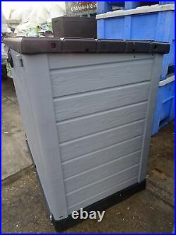 Keter Store-it-Out Ace Garden Bin Storage Shed 1200L Grey Damaged