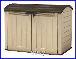Keter Store it Out Ultra Garden Storage Beige Brown 2000L Boxed Flat Pack