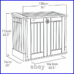 Keter XL Storage Shed Garden Outside Bin Tool Store It Out MIDI Lockable New