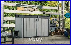 Keter grande store garden storage shed xxl fits 3 bikes/ 3 bins