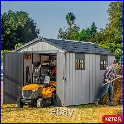 Large Garden Shed Outdoor Storage Sheds With Double Door Pent Roof 2.3M x 4.1M