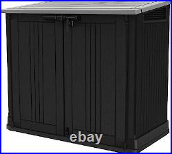 Large Garden Storage Outdoor Box Plastic Utility Chest Unit Box