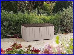 Large Garden Storage Outdoor Plastic Utility Chest Unit Box Waterproof