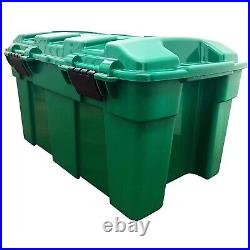 Large Green 40 Litre Spacious Heavy Duty Outdoor Garden Storage Chest Trunk