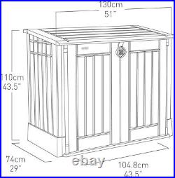 Large Keter Store Garden Lockable 880L Storage Box XL Shed Outside Bin Tool