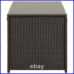 Large Outdoor Garden Storage Box Plastic Rattan Container Chest Lid case
