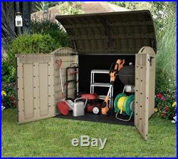 Large Outdoor Storage Shed Ultra Plastic Garden Tools Bike Tyres BBQ Secure Unit