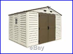 Large Storage Shed Garden Outdoor 10 X 8 FT All Weather Strong Plastic Lockable