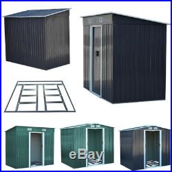 Large Yard Garden Shed Storage Store Door Metal Roof Building Tool Box Container