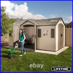 Lifetime 15ft x 8ft (4.6 x 2.4m) Dual Entry Storage Garden Shed