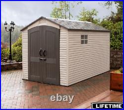 Lifetime 7ft x 12ft / 2.1 x 3.6m Garden Storage Shed with Windows and Floor New