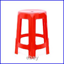 Multi Purpose Large Plastic Stool Indoor Home Outdoor Garden Stackable Chair New