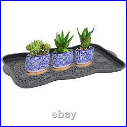 Multi Purpose Plastic Shoe Tray Wellies Boots Garden Plants Pet Home Door Tray