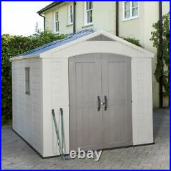 NEW BRAND Keter Factor 8ft x 11ft (2.6 x 3.3m) Shed Outdoor Garden Storage Shed