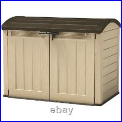 New Boxed Keter Store it Out Ultra Garden Storage Beige & Brown 2000L