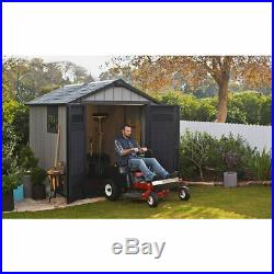 Outdoor Garden 7ft 6 x 11ft (2.3 x 3.4m) Plastic Paintable Tools Storage Shed