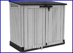 Outdoor Garden Patio Storage Box Container Chest Plastic Mini Shed Unit