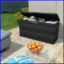 Outdoor Garden Storage Box Plastic Utility Chest Cushion Shed Box Waterproof New