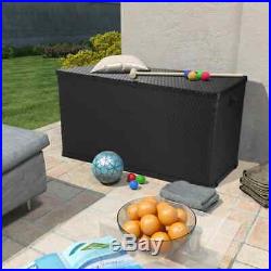 Outdoor Garden Storage Box Plastic Utility Chest Cushion Shed Box Waterproof New