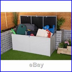 Outdoor Garden Storage Plastic Box Chest Tools Cushions Toys Lockable 510l Seat
