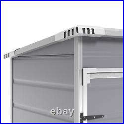 Outdoor Garden Tool Storage Shed Pastic Bike Shed House Lockable 6x4.4 5x4 5x3FT