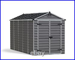 Outdoor Plastic Garden Storage Shed 6x12 ft SkyLight Canopia by Palram