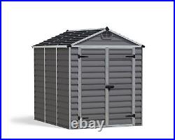 Outdoor Plastic Garden Storage Shed 6x8 ft SkyLight Canopia by Palram
