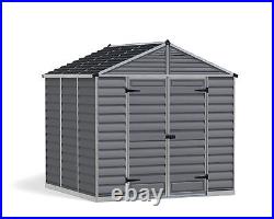 Outdoor Plastic Garden Storage Shed 8x8 ft SkyLight Canopia by Palram