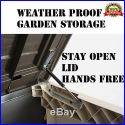 Outdoor Plastic Garden Storage Shed Bikes Tools Furniture Bins HEAVY DUTY SHEDS