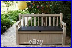 Outdoor Storage Bench Garden Patio Furniture Container 265 Litre Sofa Seat Box