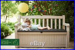 Outdoor Storage Bench Garden Patio Furniture Container Sofa Seat Box