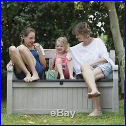 Outdoor Storage Bench Garden Patio Furniture Container Sofa Seat Box