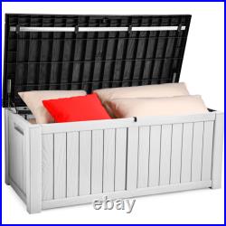 Outdoor Storage Box Resin 450L Garden Utility Cushion Shed Waterproof Container
