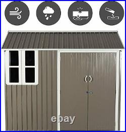 Outsunny Garden Storage Shed withDouble Door Window 8 x 6 ft Uk Free Post