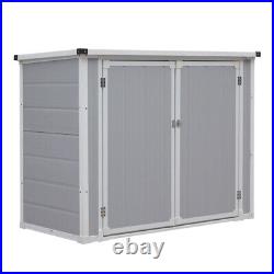 Panana Plastic Garden Storage Shed House Tool Utility Chest Shed Box 4.56x2.3f
