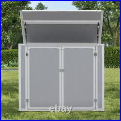 Panana Plastic Storage Shed House Tool Shed Utility Chest Outdoor Shed Box