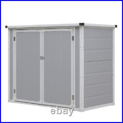 Plastic Garden Storage Shed With Plastic Floor House Tool Shed 4.56x2.3f
