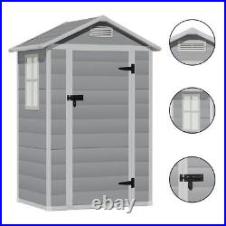 Plastic Lockable Garden Storage Shed Outdoor Storage House Tool Shed Shed Box