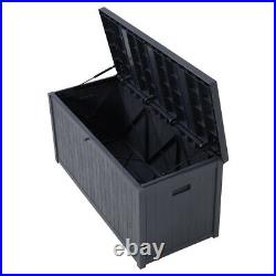 Plastic Outdoor Garden Storage Box Patio Deck Box Cushion Organizer Chest 430 L