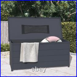 Plastic Storage Box with Lid 5x2 Outdoor Garden Storage Boxes Swindon Grey
