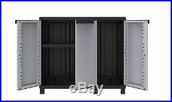 Premium Extra Wide Outdoor Garden Patio Storage Box Cabinet Cupboard Unit Shed