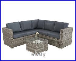 Rattan Garden Furniture Lounge Siena, Set of (2 Sofas, 1 Table)
